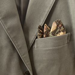 ウィリアムモリス「ピンパーネル」使用/男性用蝶ネクタイ&ポケットチーフ 8枚目の画像