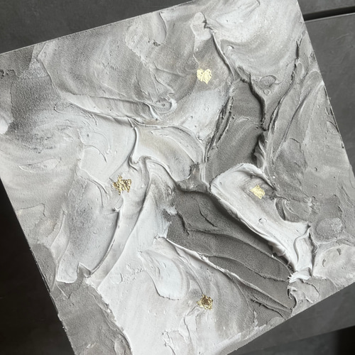 お手頃価格 モダンアート 24×24㎝ テクスチャーアート 現代アート 絵画 抽象 絵画+タペストリー