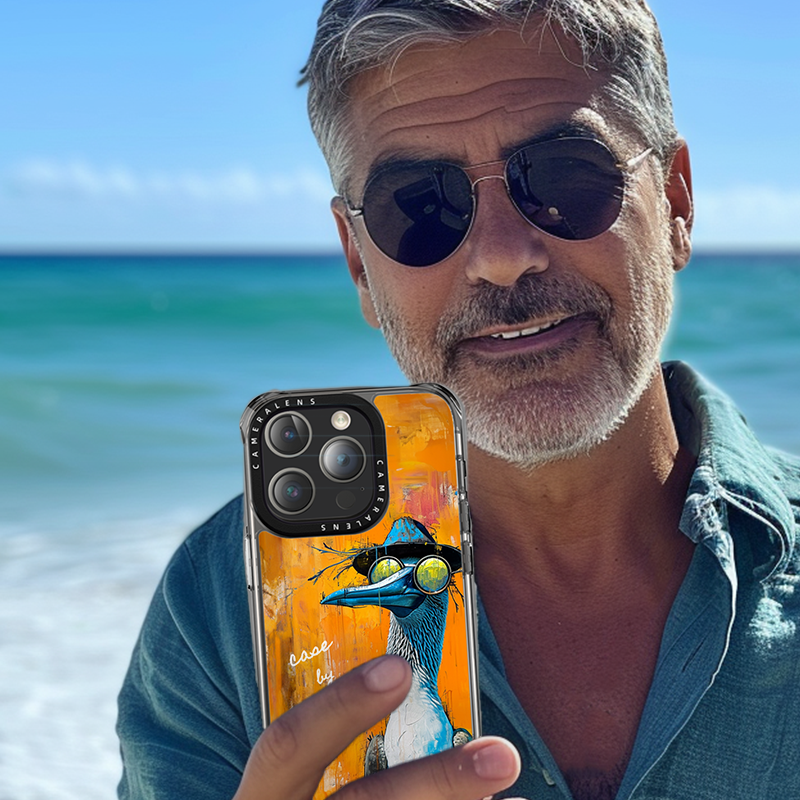 【アオアシカツオドリ】スマホケース iPhone17シリーズ対応【差し色＊おしゃれ＊持ち歩ける動物アート作品】