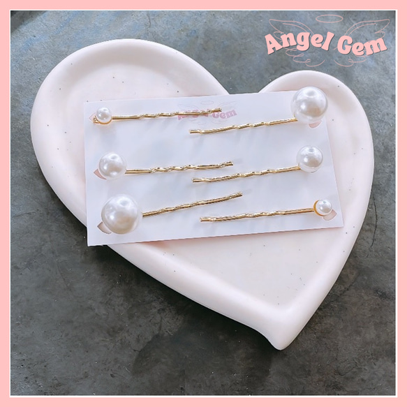 オパールのヘアピン 8F49DDFE-0A6C-46B0-BBCA-