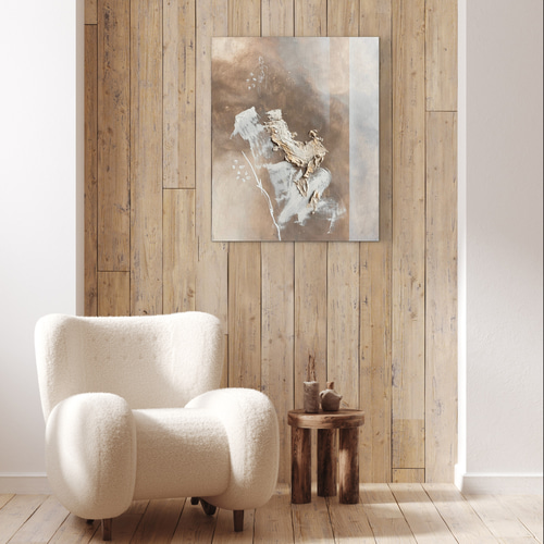 現代アート 65×53㎝ 大きめ モダン 絵画 原画 抽象画 アートパネル