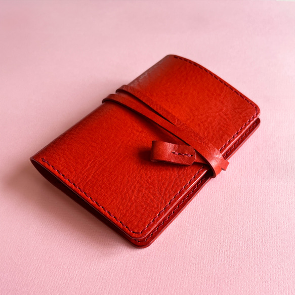 艾曼紐皮革護照夾 x 皇家玫瑰紅 / 客製化禮物 第7張的照片
