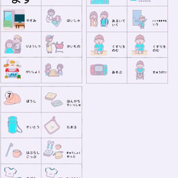 値下げ！絵カード　生活+褒め注意セット 4枚目の画像