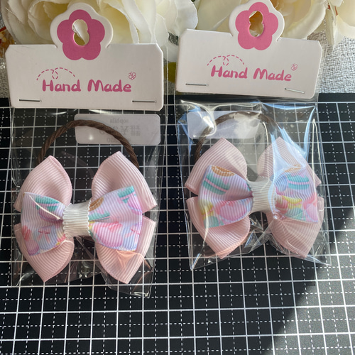 2本セット）ゴム交換可能ラッピング済みヘアゴム ヘアゴム g