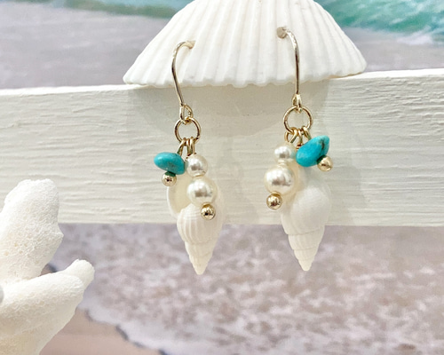 ターコイズ スティック ピアス ハワイ BellaAnela #476 1.jpg