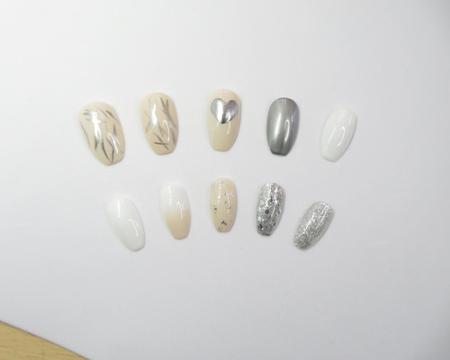 無名様 ネイルチップ 画像 𝝑𝝔 ありがとうございました*.+ﾟ ・──＊──୨୧