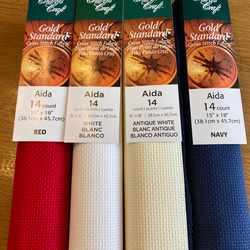 DMCの高品質布！『Gold Standard Aida (アイーダ）14カウント 55目』～NAVY（ネイビー)～ 5枚目の画像