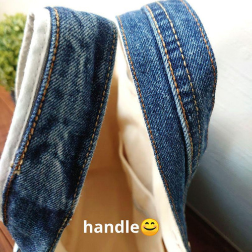 ♾専用♾ ふんわりトートバッグ▸︎▹︎デニムリメイク▸︎▹︎ハンドメイド No.395【DENIM✖️knit柄ToteBAG❤️】デニムリメイク トートバッグ