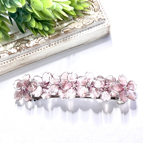 桜-バレッタ- ヘアアクセサリー バレッタ utifurimaあかり 通販