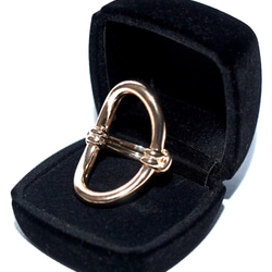 Gold Oval Big Ring 指輪 ゴールド 金色 上品 きれいめ 8枚目の画像