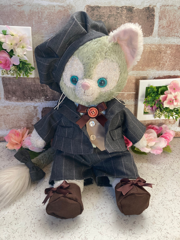 ぬいもーずコスチューム　ストライプサンタセット　グレー 2025年最新】ぬいもーずの人気アイテム - メルカリ