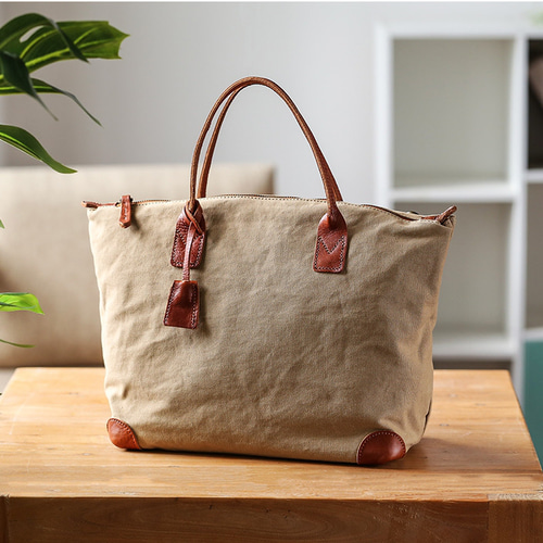 帆布×本革 トートバッグ ビジネスバッグ ショルダーバッグ マチ幅が