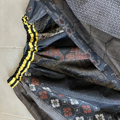 70s vintage パッチワークスカート＋つけ襟 70s Vintage Patchwork Dress 〜glen of michigan〜 [L25798