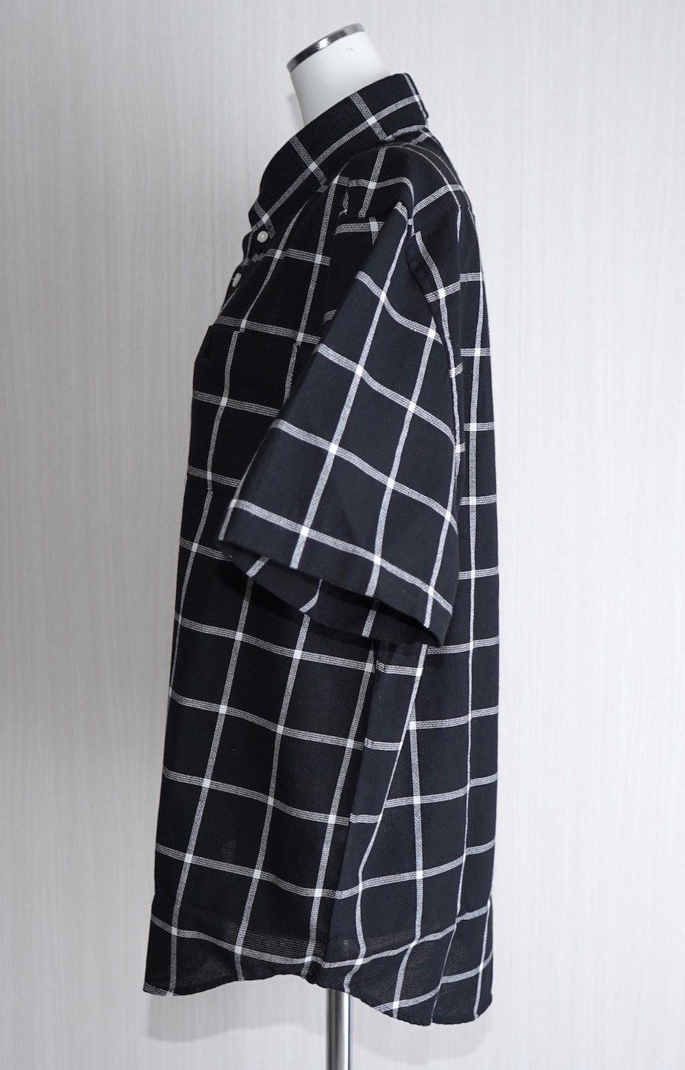 "PLAY BOY" S/S CHECK BOX SHIRTS (black) 半袖シャツ チェック柄 ストリート