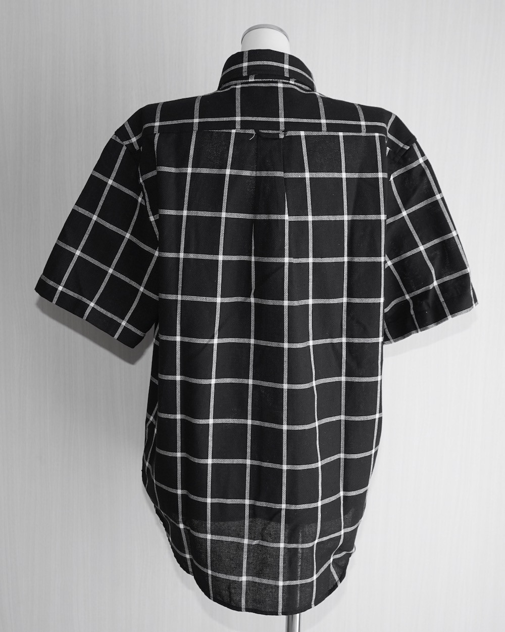 "PLAY BOY" S/S CHECK BOX SHIRTS (black) 半袖シャツ チェック柄 ストリート