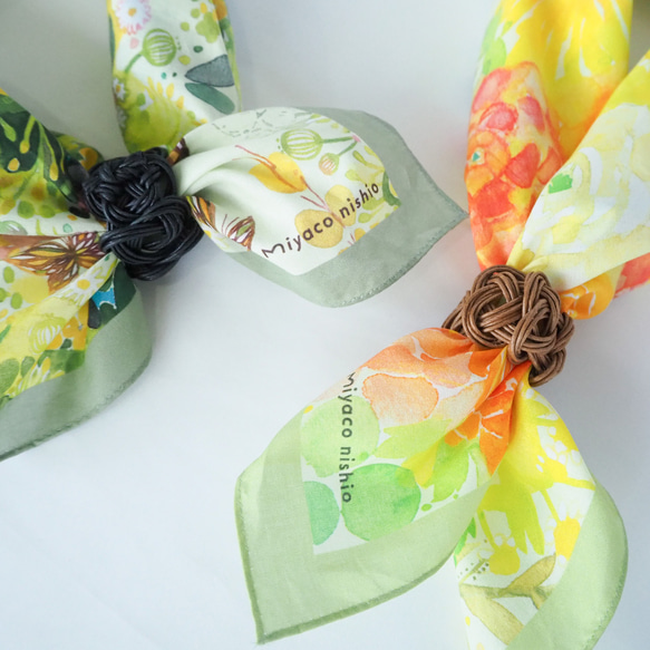 軽くて扱いやすいスカーフリング スカーフ・バンダナ miyaco nishio