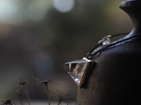 apophyllite brass necklace (tenka) 1枚目の画像