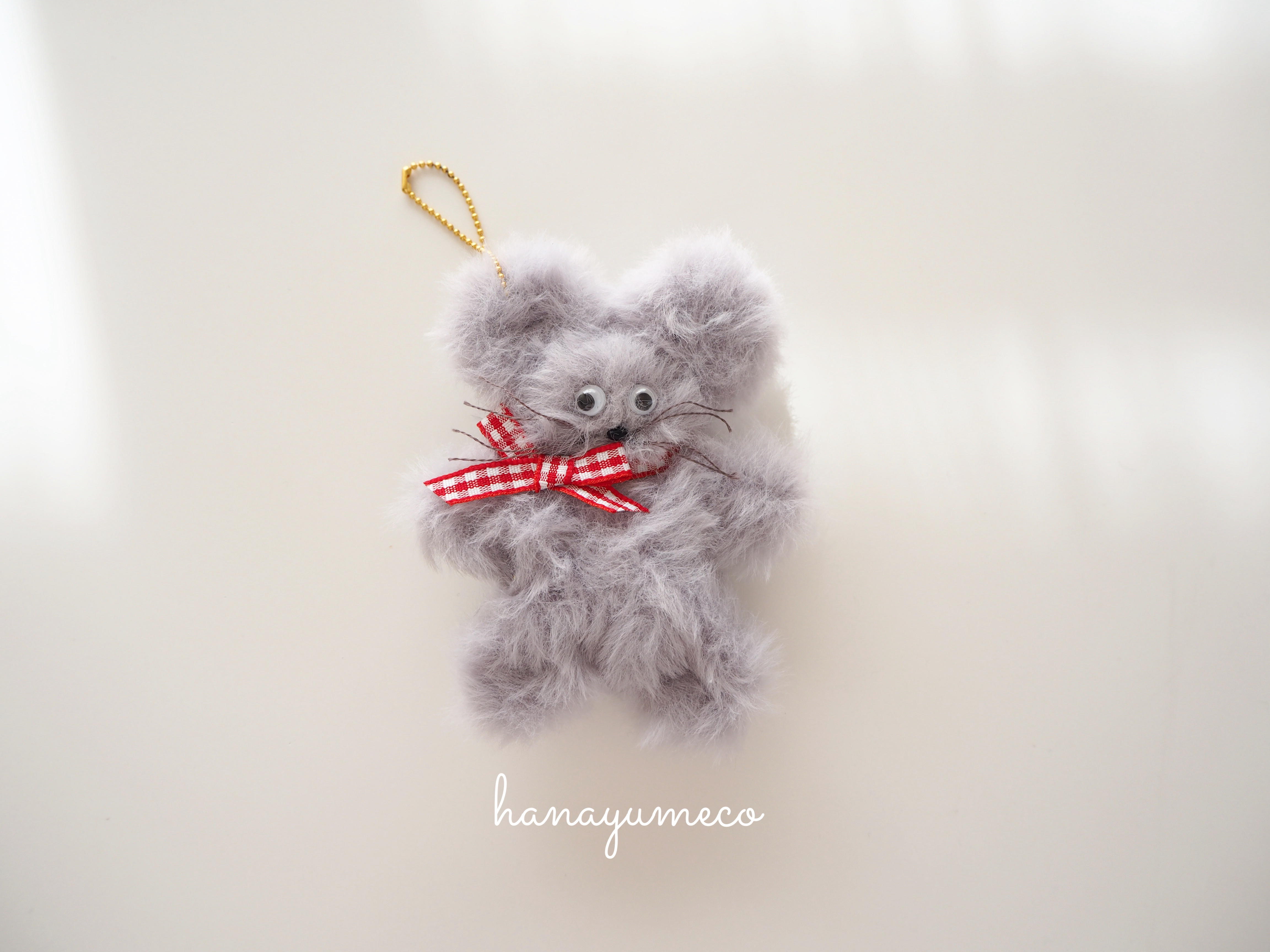 New❤︎ねずみ ぬいぐるみキーホルダー ぬいぐるみ hanayumeco