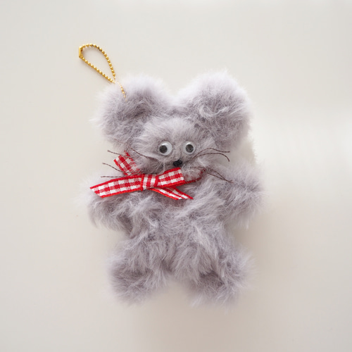 New❤︎ねずみ ぬいぐるみキーホルダー ぬいぐるみ hanayumeco