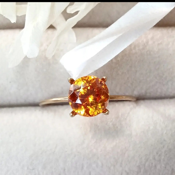 【一点もの】スファレライト　1.19ct　天然石　リング　指輪　ゴールド　シルバー　ネックレス 1枚目の画像