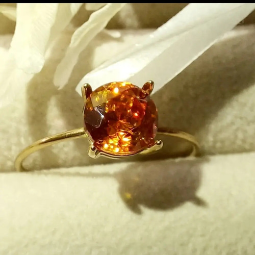 一点もの】スファレライト 1.19ct 天然石 リング 指輪 ゴールド