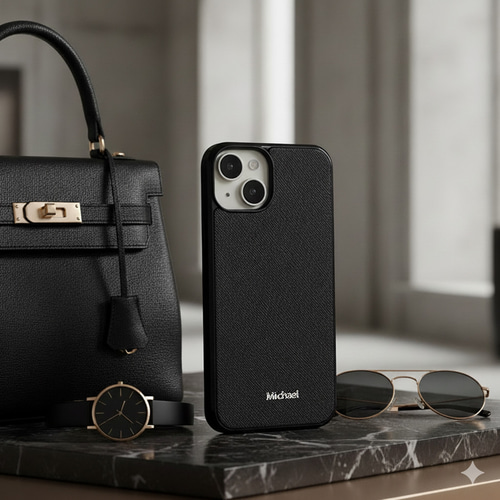 特集掲載 サフィアーノレザー スマホケース 名入れ 本革 iPhoneケース