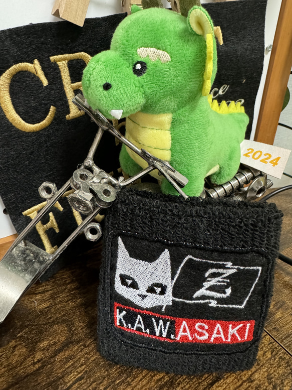 バイク乗り見て^ ^★刺繍リストバンド（シリンダーバンドやフルードカップにもオススメ！！）大変好評頂いてます！ 3枚目の画像