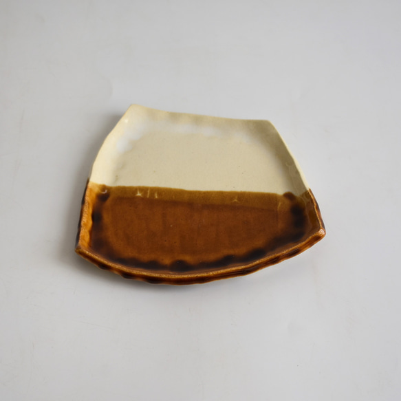 四角小皿 (光沢/白/飴色/茶) 2枚目の画像