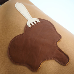 水桶型手提包（心型巧克力）牛皮2WAY單肩 第6張的照片