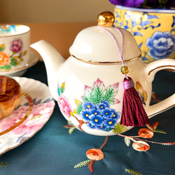 素敵なオリエンタル中国茶器　ベル形ティーポット 1枚目の画像