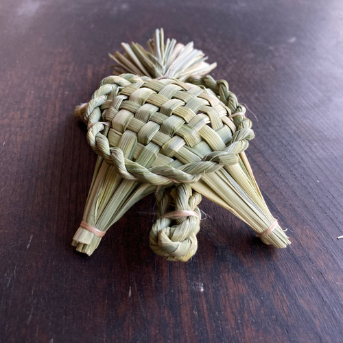 真菰(まこも)の子カメさんオブジェ「KO-KAME」】 立体・オブジェ MOKU