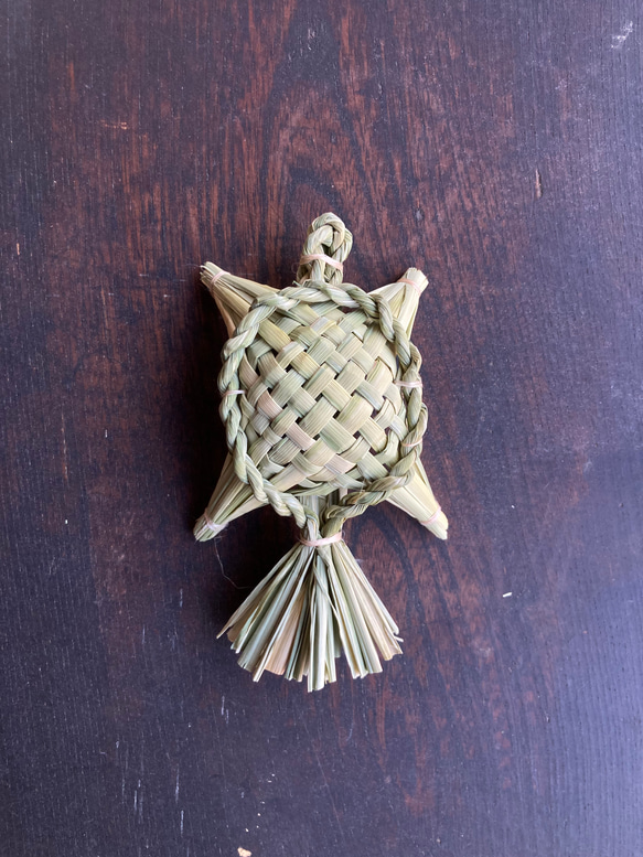 真菰(まこも)の子カメさんオブジェ「KO-KAME」】 立体・オブジェ MOKU