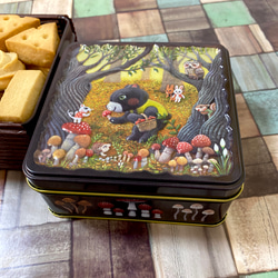 発酵バタークッキー　くまときのこ缶　焼き菓子　ギフト　プレゼント　贈答　クッキー缶　スイーツ　ホワイトデー 4枚目の画像