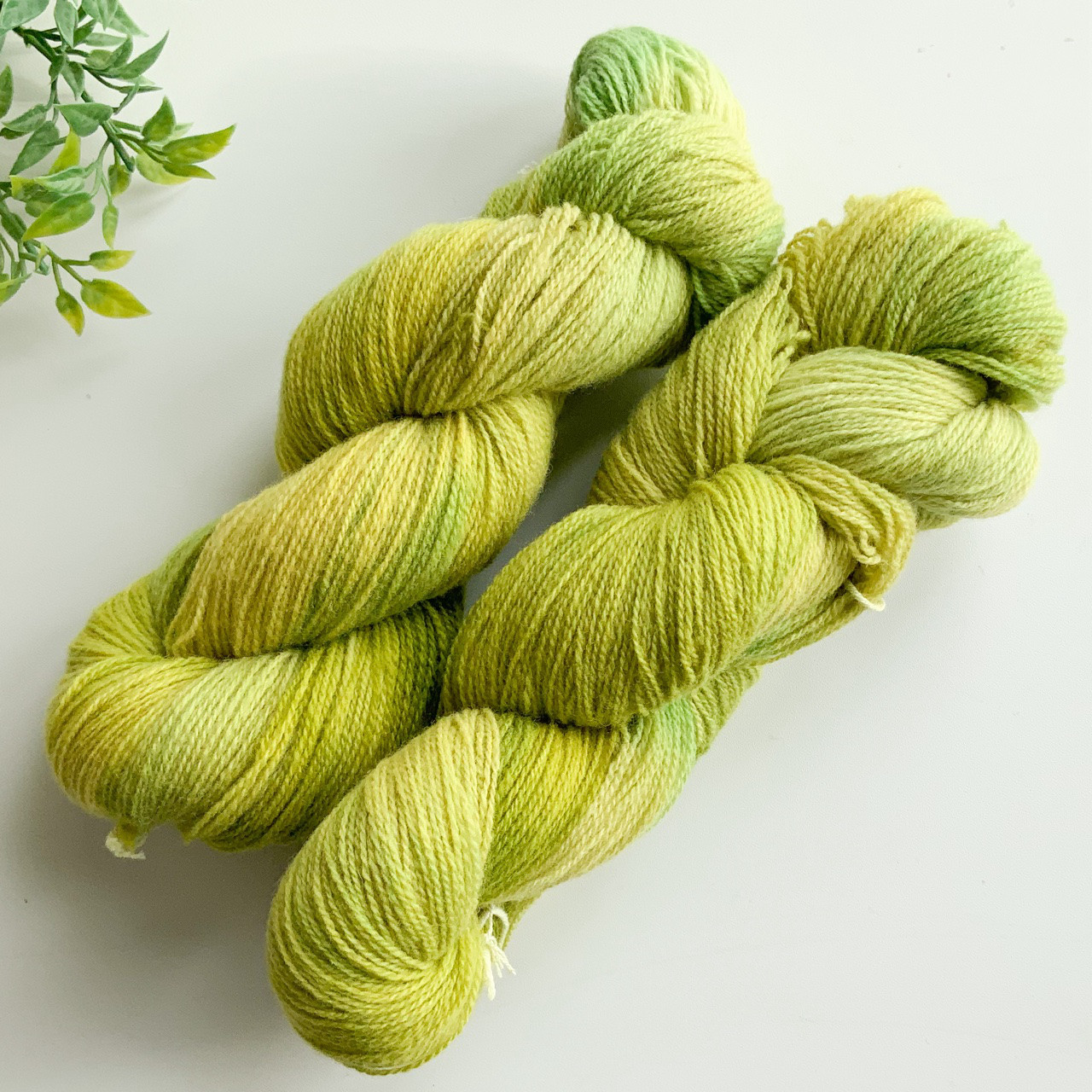 カセ手染め毛糸 ②ブルー＆ブラウン 100g （Knittingbird (ニッ