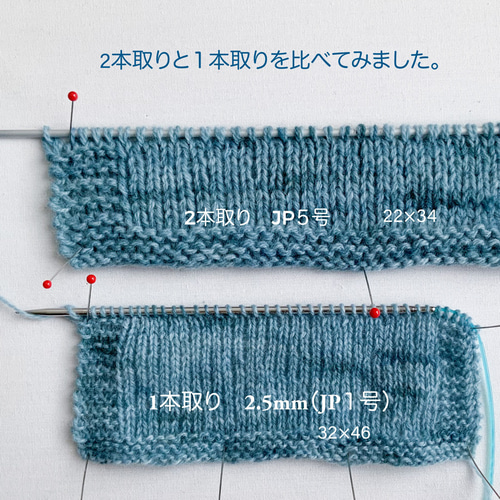 カセ手染め毛糸 ②ブルー＆ブラウン 100g （Knittingbird (ニッ