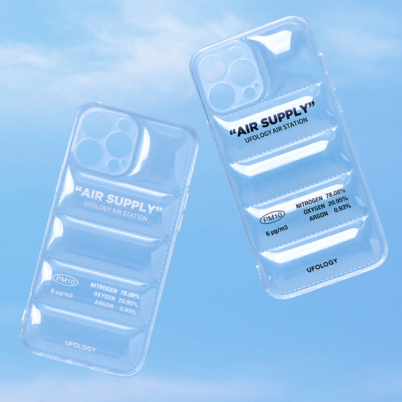 iPhoneケース　透明　エアバッグ　高級感　インスタ　シンプル　多機種対応　大人気 2枚目の画像