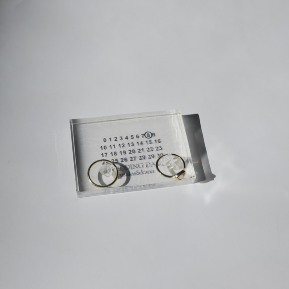 【名前・日付入れ無料】リングピロー 結婚式 ウェディング 指輪 リング 指輪置き オリジナル 2枚目の画像
