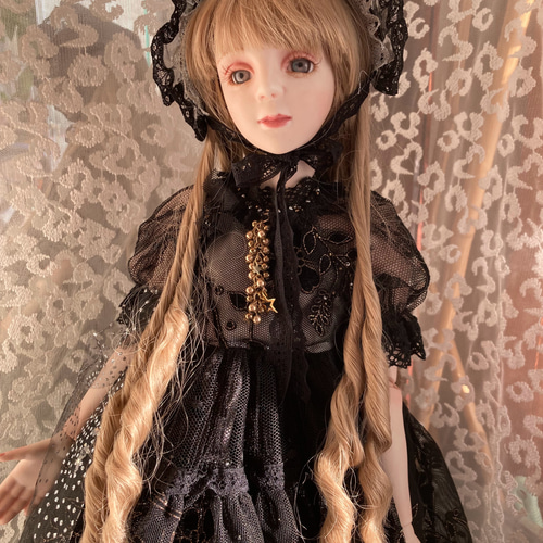 ドールドレス　大きめアンティークビスクドールに 28㎝用 ドレスセット ビスクドール アンティークドールの通販 by