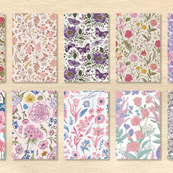花柄　デザインペーパーセット　60枚　pink dream　[AX671] 2枚目の画像