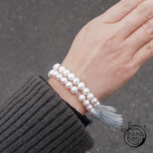 淡水パール マザーオブパール 数珠 念珠 略式数珠 お守り 天然石