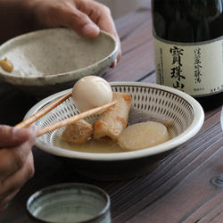 小石原焼 小石原焼き 飛び鉋 おでん皿 深皿 中皿 早川窯元 陶器 食器 器 NHK イッピンで紹介されました 3枚目の画像