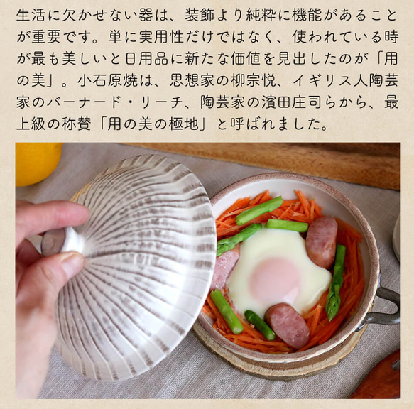 小石原焼 小石原焼き 飛び鉋 おでん皿 深皿 中皿 早川窯元 陶器 食器 器 NHK イッピンで紹介されました 10枚目の画像