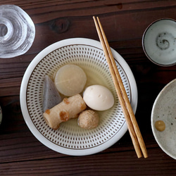 小石原焼 小石原焼き 飛び鉋 おでん皿 深皿 中皿 早川窯元 陶器 食器 器 NHK イッピンで紹介されました 1枚目の画像