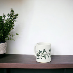 【受注生産】オリーブの水彩画　マグカップ 7枚目の画像