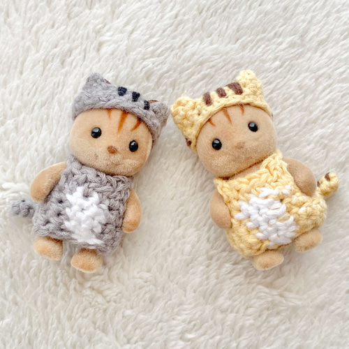 シルバニア ボンネット 着せ替え ハンドメイド 赤ちゃん お洋服