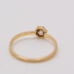 Harmony brown hex diamond ring 13枚目の画像