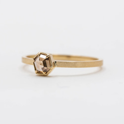 Harmony brown hex diamond ring 5枚目の画像