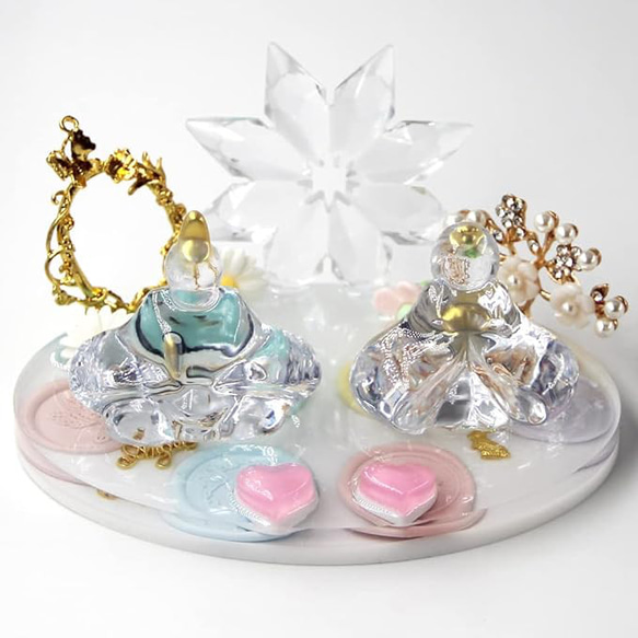 OKBABY 雛人形 ひな人形 お雛様 桃の節句 初節句 親王飾り コンパクト