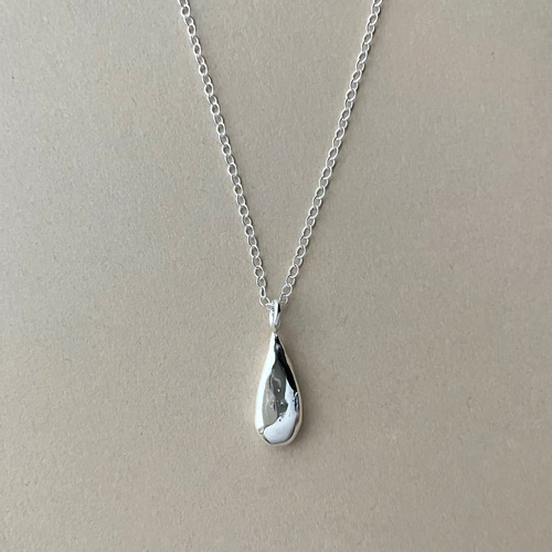 アクセサリー まとめ売り ネックレス トップ カフス 一文銀 SV925 セット とろけるしずくのペンダント silver925 長めネックレス 60cm 一点物