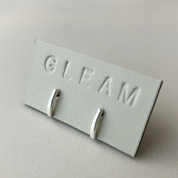 大人シンプル　follow カーブバーピアス　シルバー950 7枚目の画像